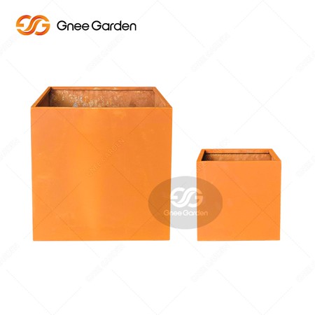 corten steel flowerpot corten steel flowerpot