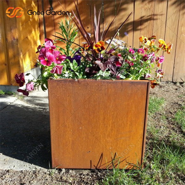 corten steel flowerpot 11 corten steel flowerpot 11