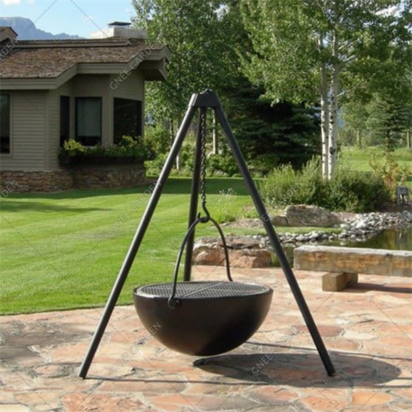 Camping Corten Steel Fire Pit Heavy Duty BBQ