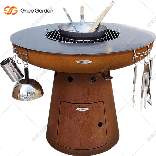 Corten Steel Barbecue Grill For Sales