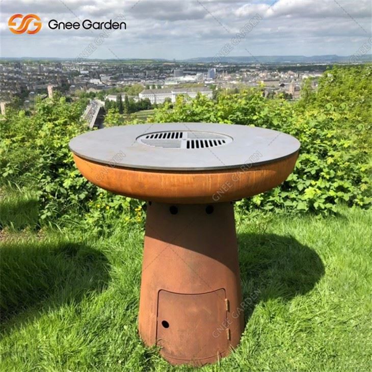 Corten Steel Barbecue Grill For Sales