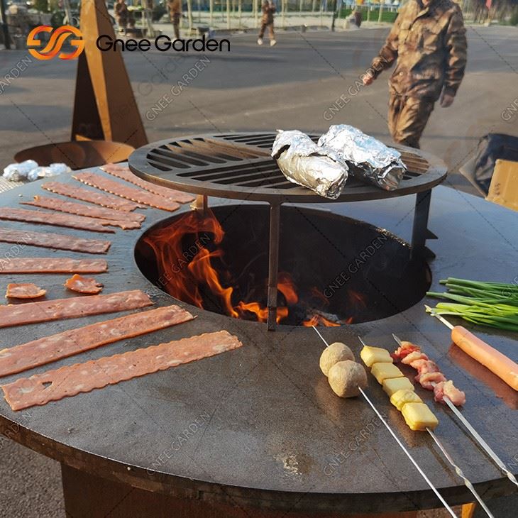 Corten Steel Bbq Barbeque Charcoal Grill Outdoor Charcoal Bbq Grill Outdoor Charcoal Bbq Grill