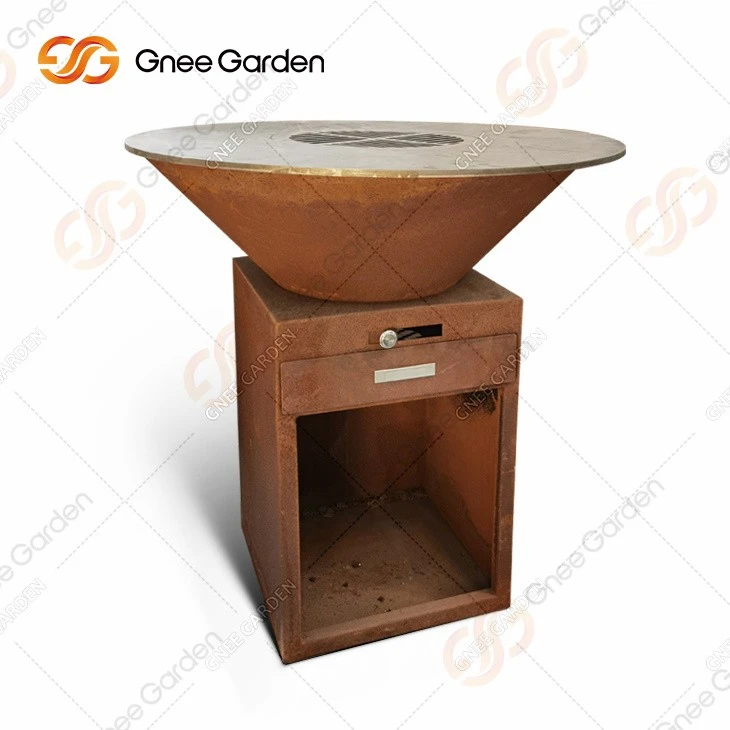Corten Steel Bbq Grill Out Door Bbq Grill Corten Steel Fire Pit Bbq Grill