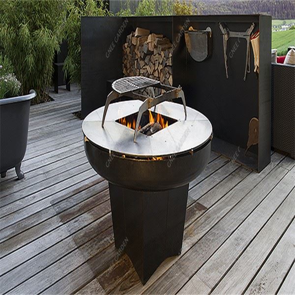Corten Steel Bbq Grills For Camping And Bonfire