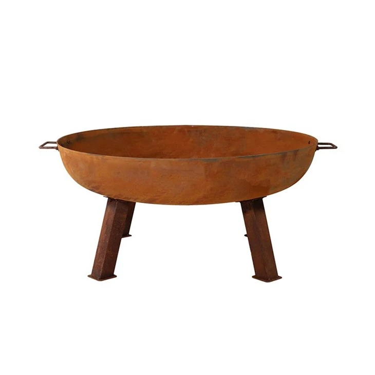 GN-FP-320 corten fire bowl with legs (2)