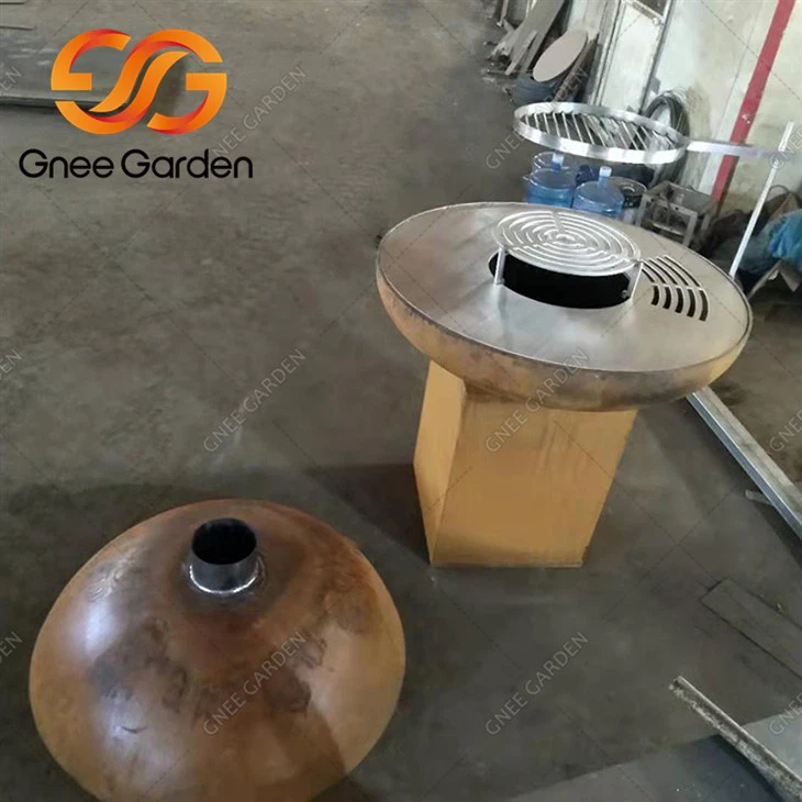 Cuisine barbecue extérieure en acier Corten