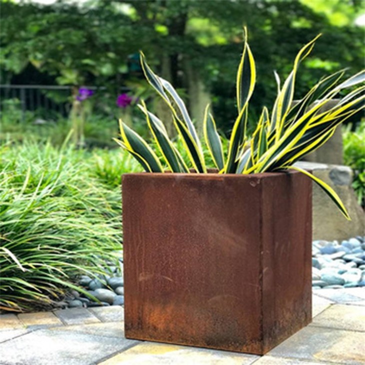 Corten Steel Outdoor Planter Corten Steel Planter Hanging Metal Planter Wall