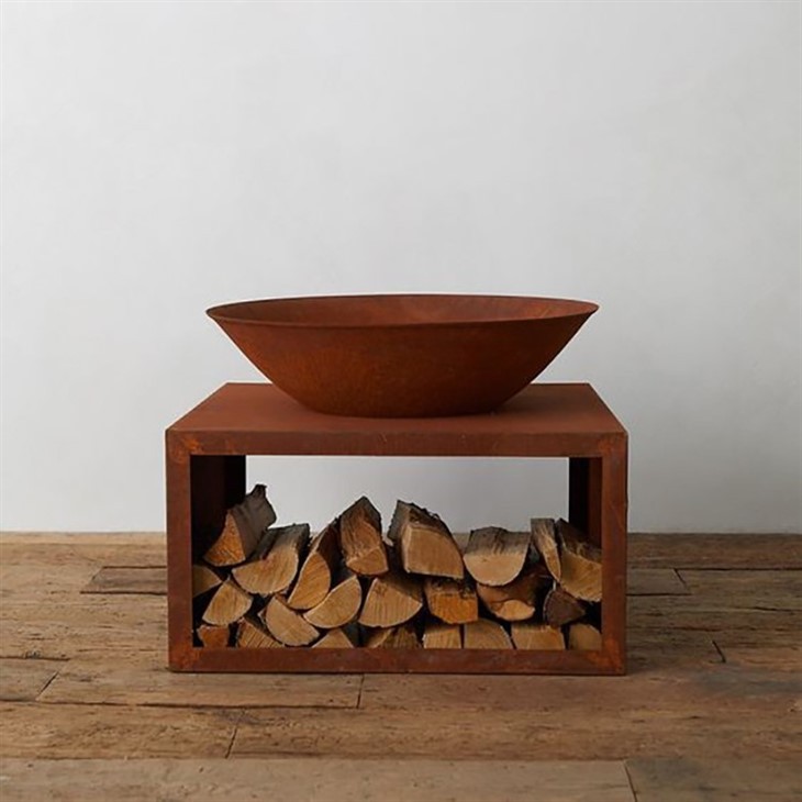 Corten Steel Wood Burning Fire Pits