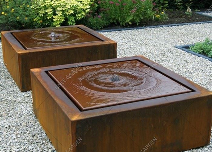 Corten Water Feature Rusty Water Fountain Corten Steel