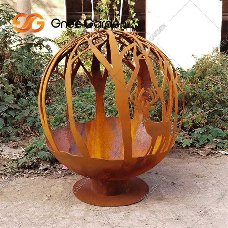 Factory Direct Outdoor Garden Decoration Fireball Fire Pit