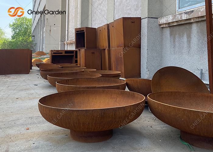 Fabricant extérieur décoratif de jardin Réchauffant le foyer en acier Corten