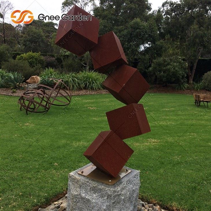 Garden Metal Decoration Corten Steel Sculpture