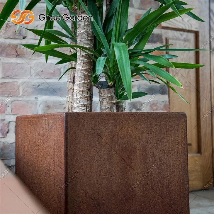 Large Flower Pots Corten Steel Material