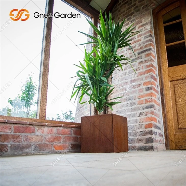 Large Flower Pots Corten Steel Material