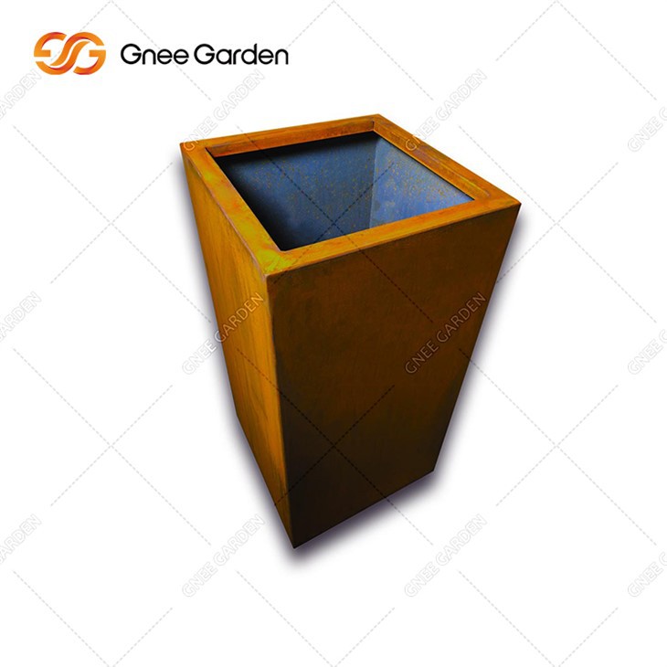 Jardinière de jardin en métal acier Corten acier Corten grand bol jardinières acier Corten grands Pots de fleurs