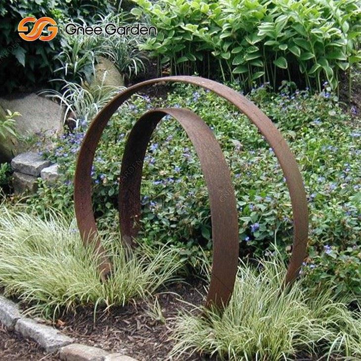 Modern Abstract Metal Craft Garden Corten Steel Sculpture
