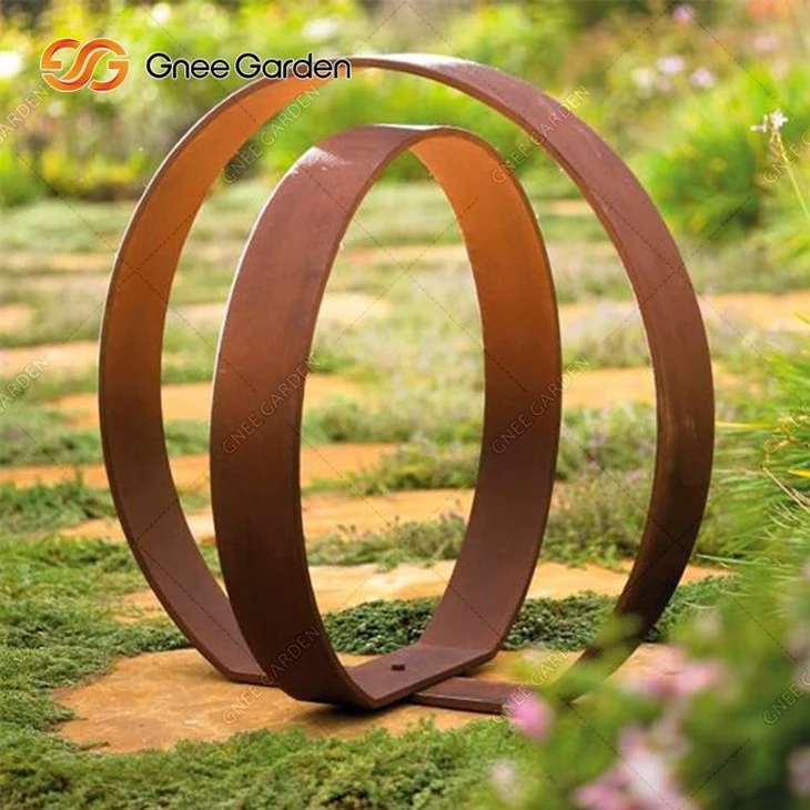 Modern Abstract Metal Craft Garden Corten Steel Sculpture