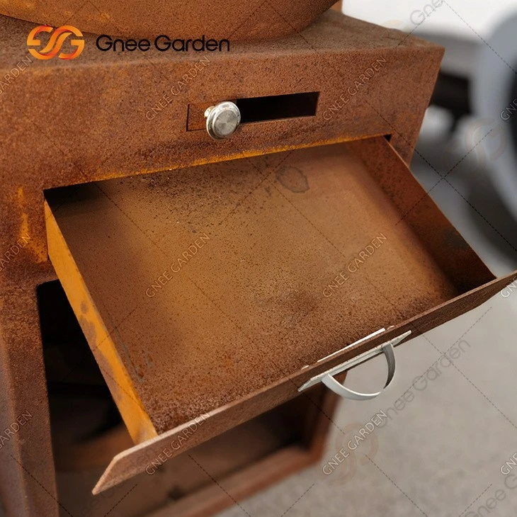 Outdoor Cooking Roast Beef Mutton Barbecue Grill Beef-master Grill Fire Pit Metal Corten Steel Bbq Grill