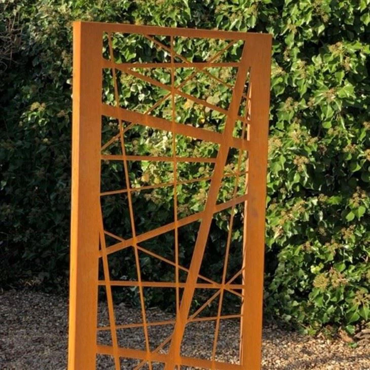 Rust Corten Steel Metal Panel Fencing