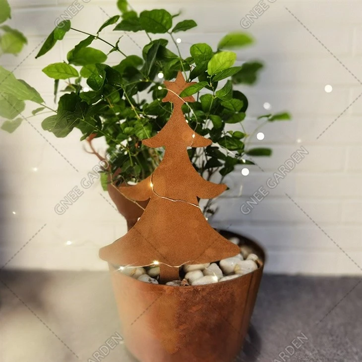 Rusted Metal Garden Sculpture Corten Steel Garden Outdoor Decoration
