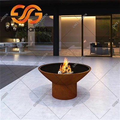Barbecue à ciel ouvert Corten pour la cuisine