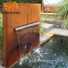 Bassin de jardin en acier Corten