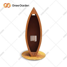 Bois de chauffage de stockage de bois en acier Corten