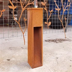 Réverbères de paysage en acier Corten de jardin extérieur d'usine
