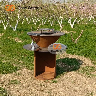 Gril de barbecue en acier Corten GNEE en acier Corten