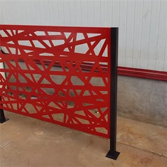 Écran/panneau de clôture décoratif rectangulaire en acier Corten simple