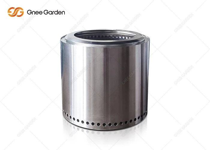 Stainless Steel Smokeless Greenhouse Round Barrel Fire Pit