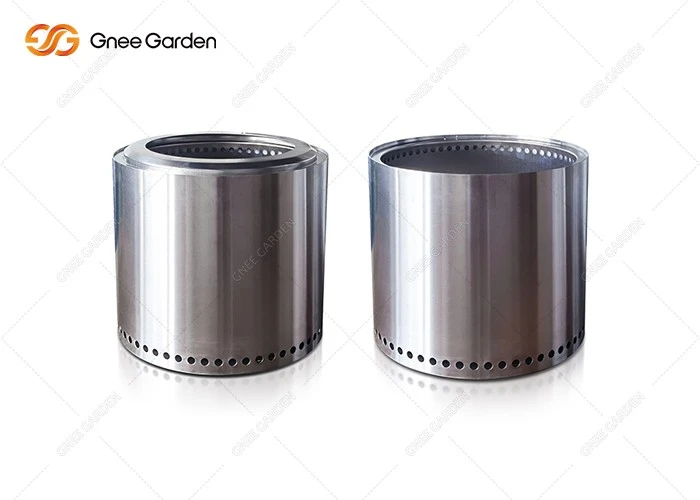 Stainless Steel Smokeless Greenhouse Round Barrel Fire Pit