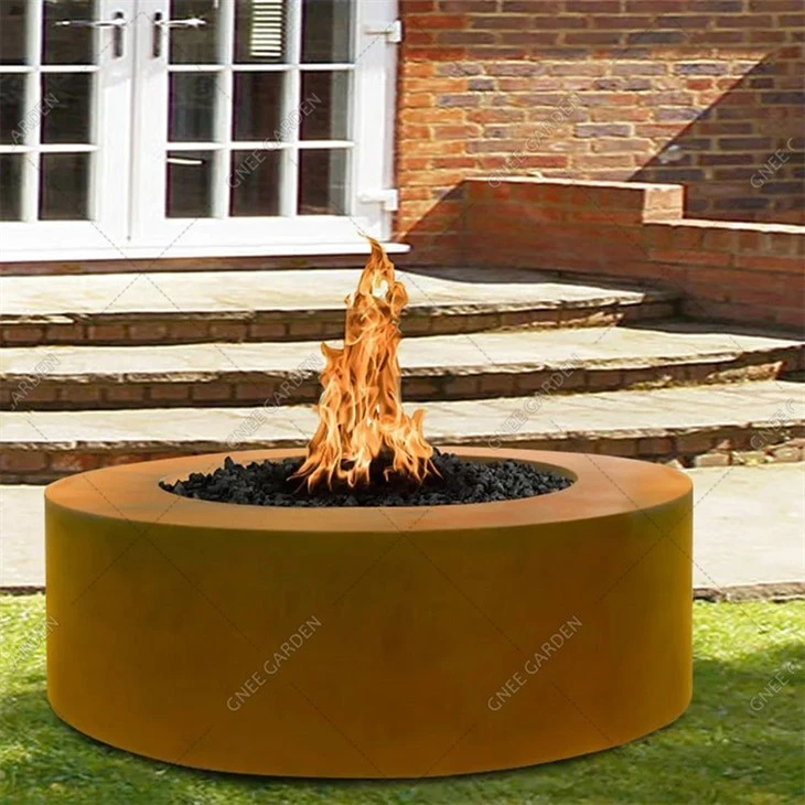 Wholesale High Quality Large Tall Corten Steel Fire Pit
