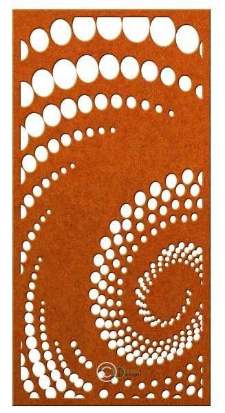 Corten Steel Metal Fence Screen Home Panel Powder Coated Fence