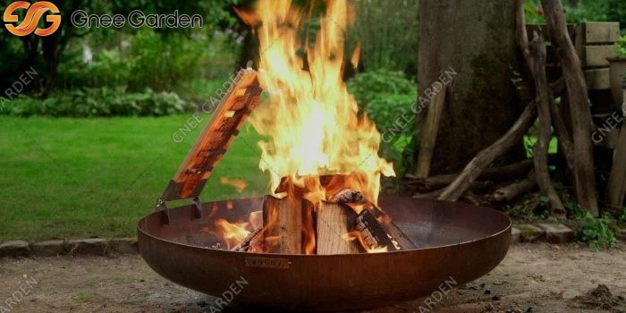 Corten Steel wood burning fire pit Corten Steel wood burning fire pit
