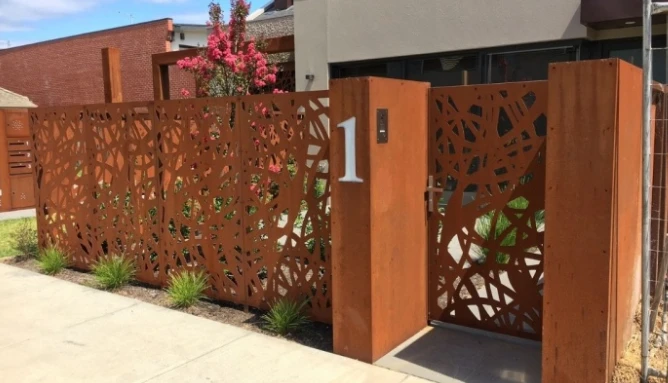 Corten Steel decorative garden screens Corten Steel decorative garden screens