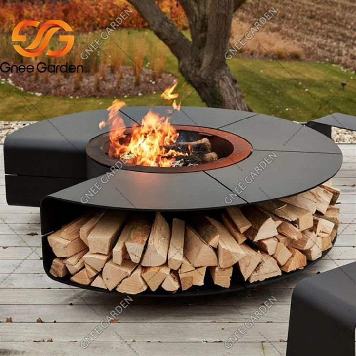  weathering steel barbeque grill