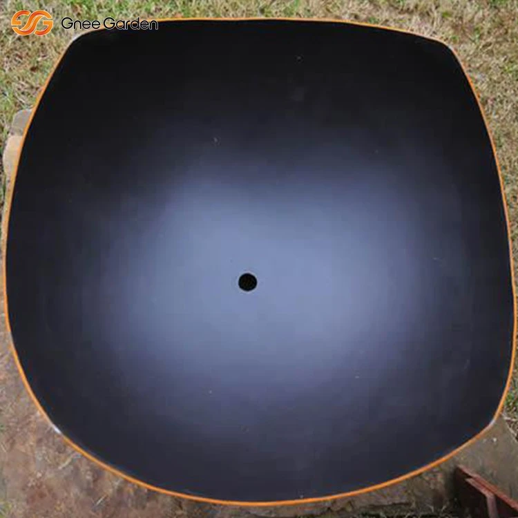 Wavy Edge Corten Steel Gas Fire Pit Wavy Edge Corten Steel Gas Fire Pit