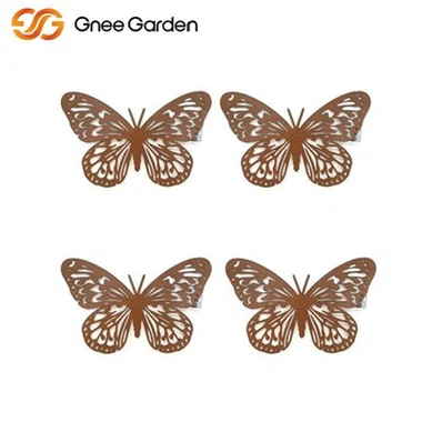Rust Look Spring Butterfly Corten Garden Art